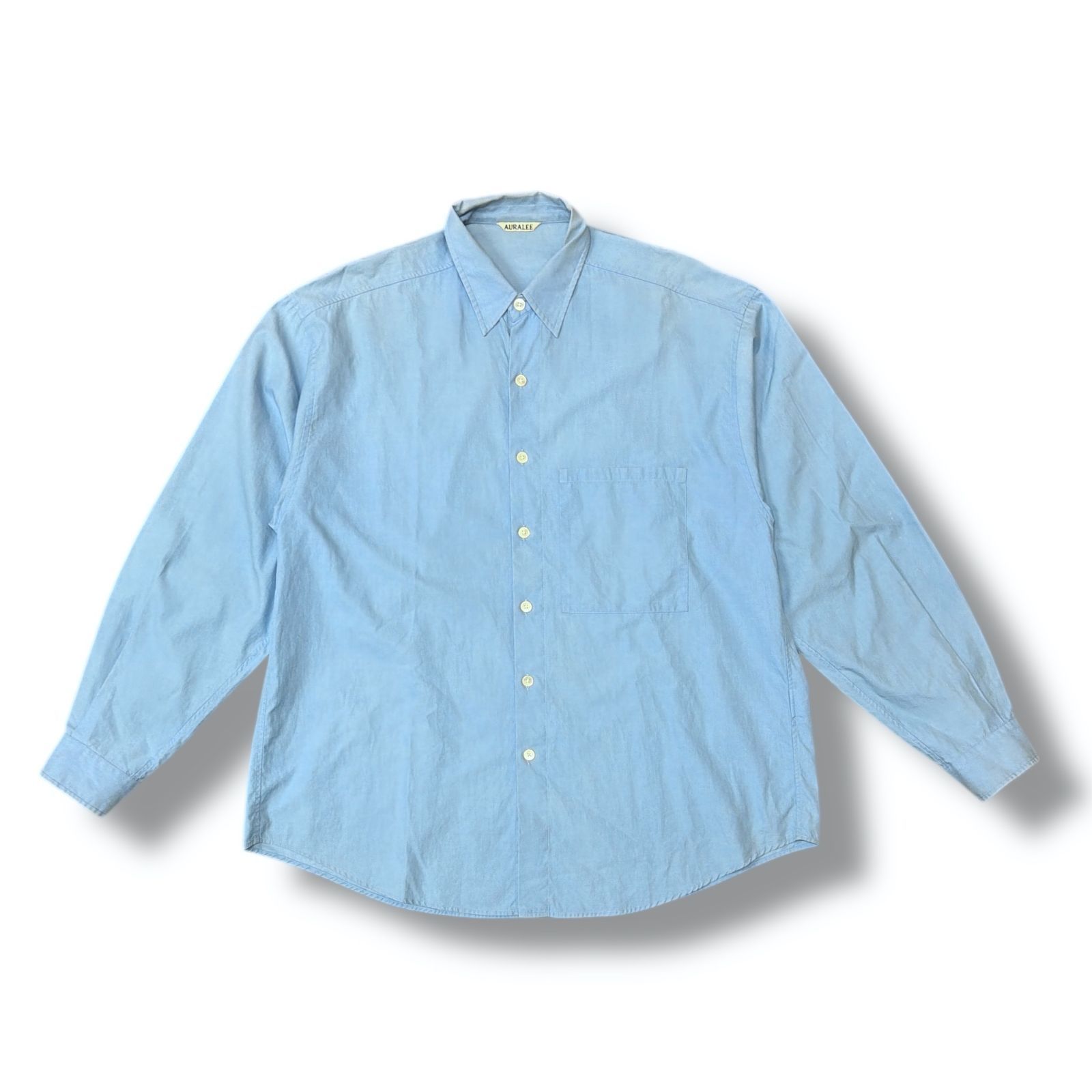 ☆サイズ5！AURALEE ウォッシュドフィンクスツイルビッグシャツ