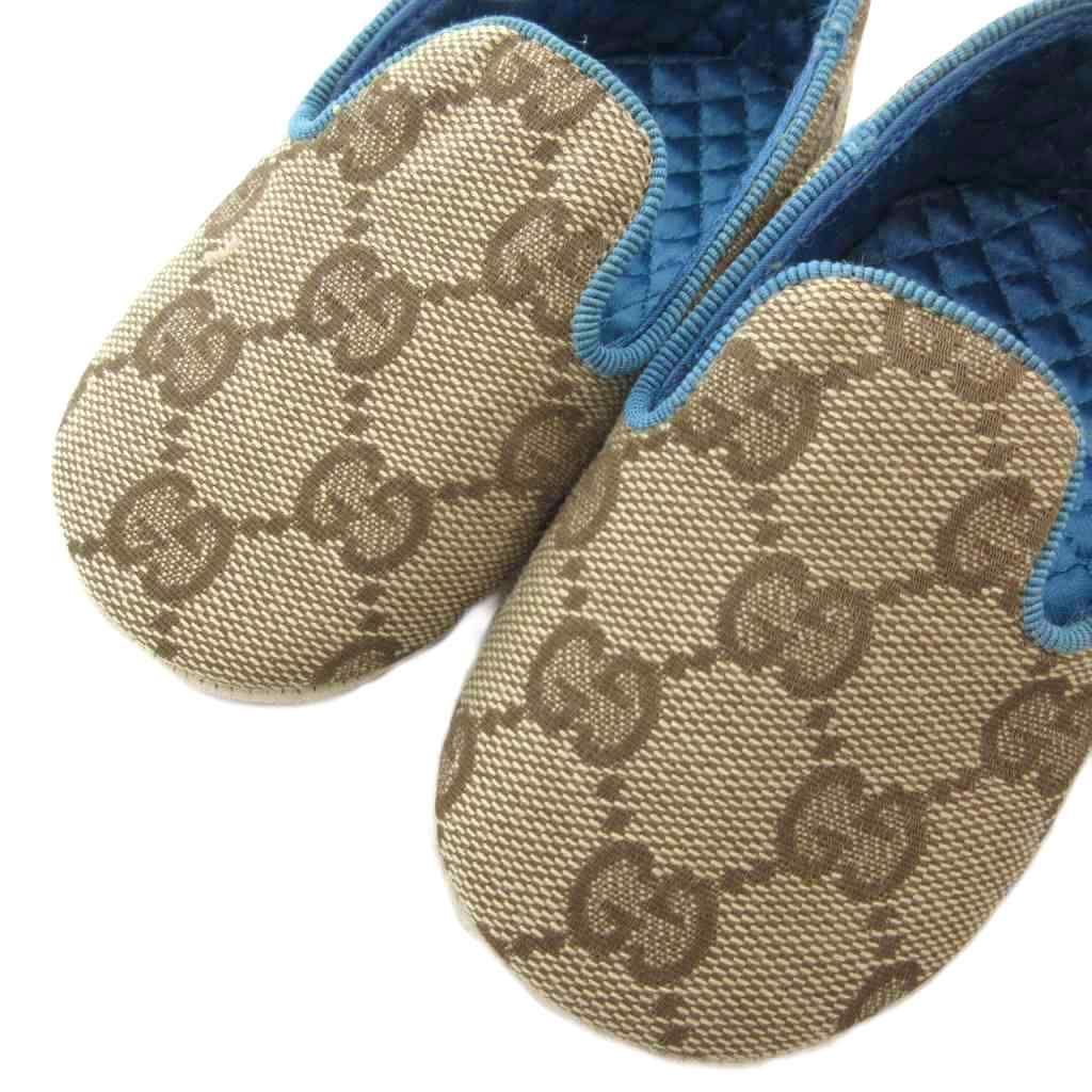  グッチ GUCCI スニーカー シューズ ローカット GG柄 18 cm ベージュ AE スニーカー キッズシューズ