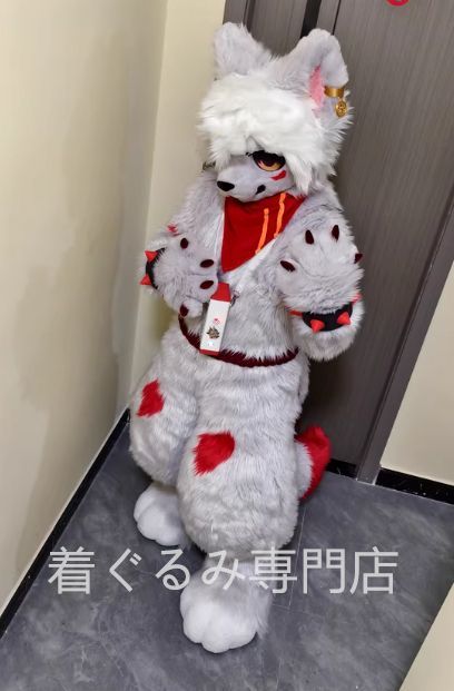 着ぐるみヘッド 狼 全頭ヘッド ケモノ ファースーツ ぬいぐるみ コスプレ コスチューム kigurumi