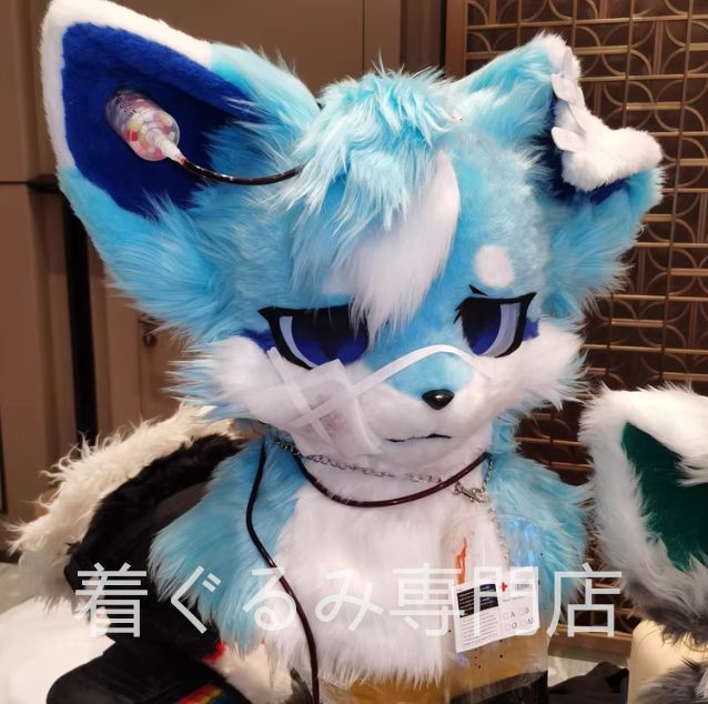 着ぐるみヘッド 犬 リアル 全頭ヘッド ケモノ ファースーツ ぬいぐるみ コスプレ コスチューム kigurumi 一点物