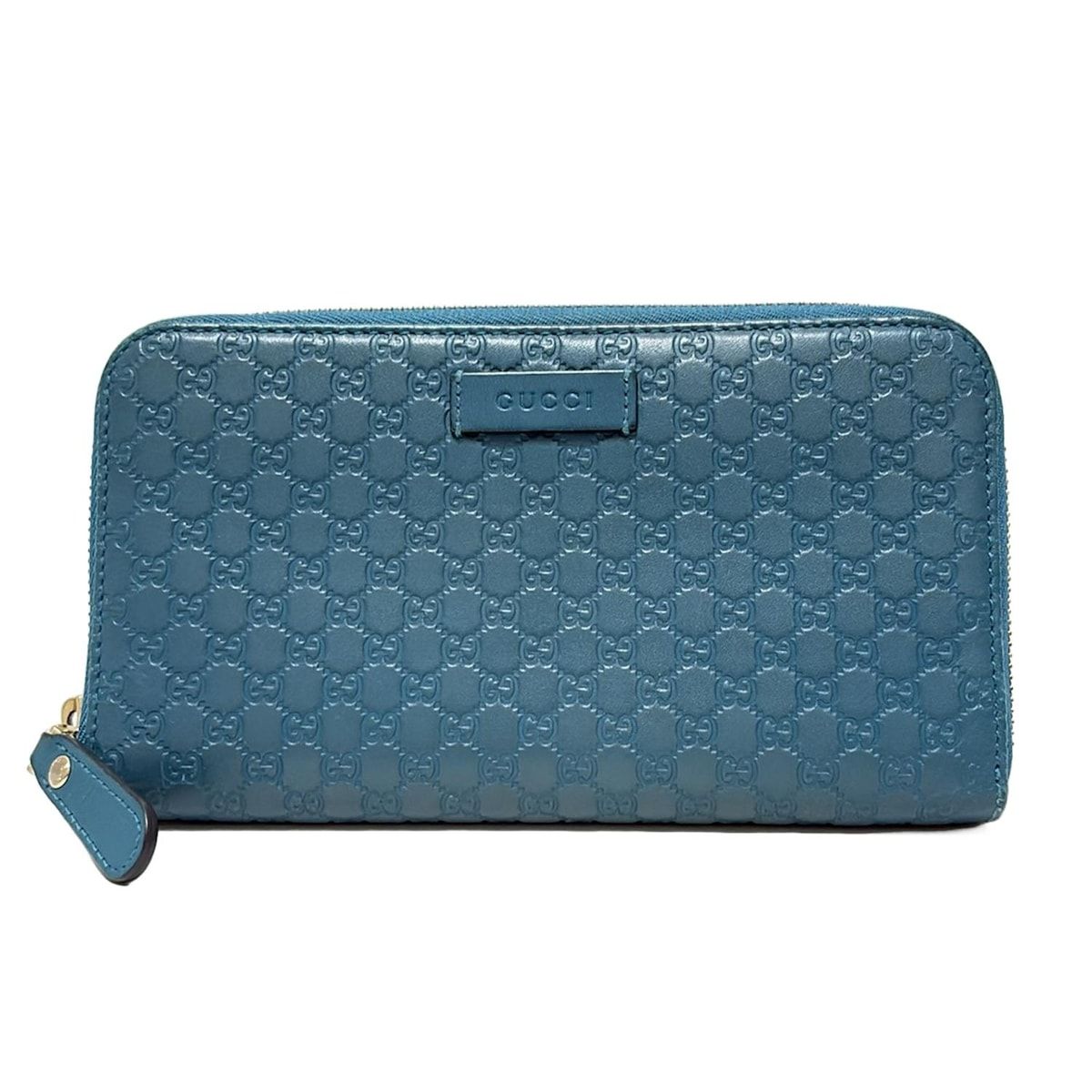 GUCCI(グッチ) 長財布 マイクログッチシマ 449391 ブルーグリーン