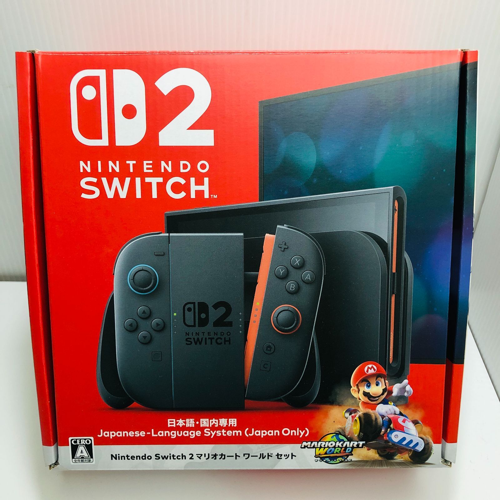 Nintendo Switch2 マリオカートセット ニンテンドースイッチ2 日本語. マリオカート使用不可 初期化済み 本体 A01-019