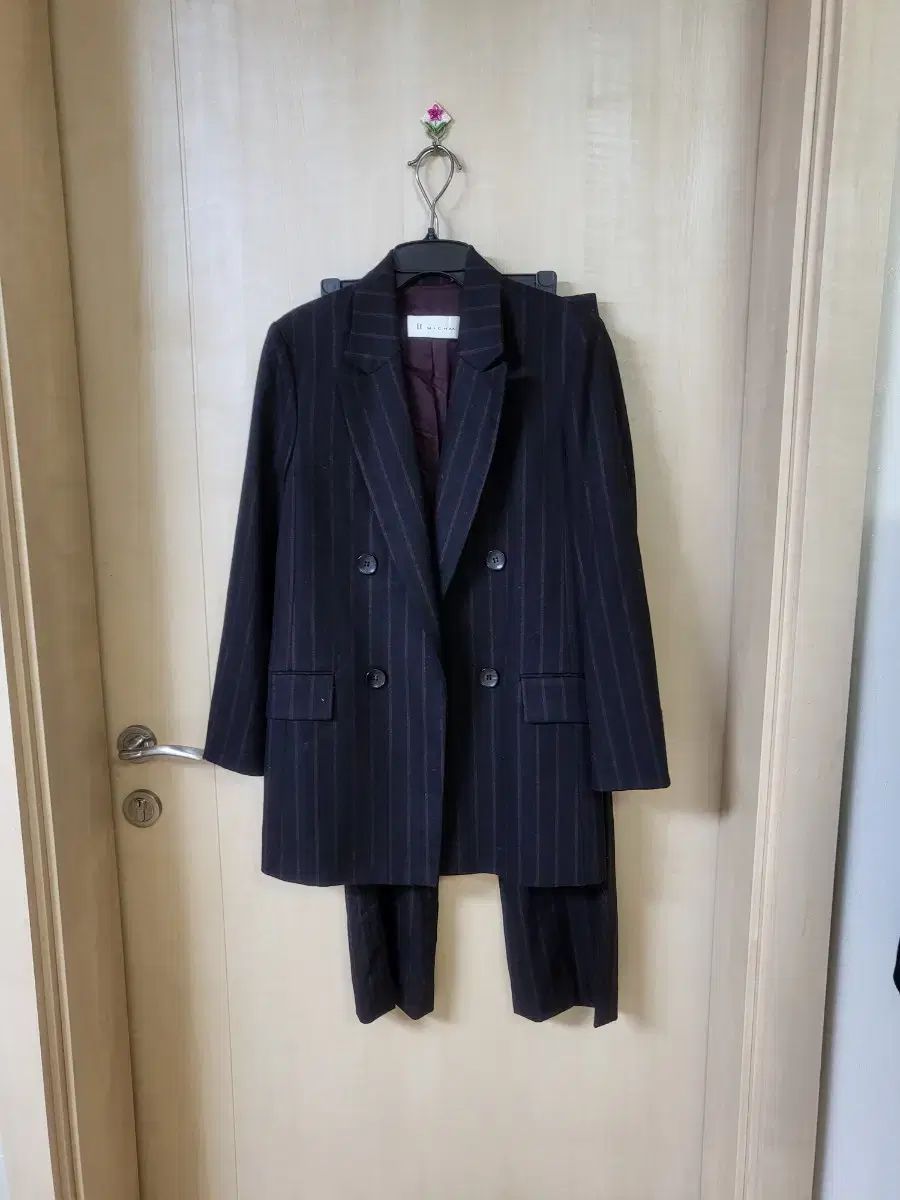 イッミシャ ストライプ ダブル スーツ セット