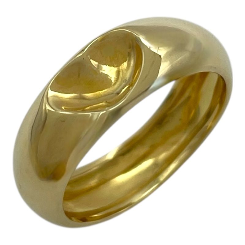 ティファニー TIFFANY＆CO カーブド ハートリング 11.5号 K18YG ジュエリー