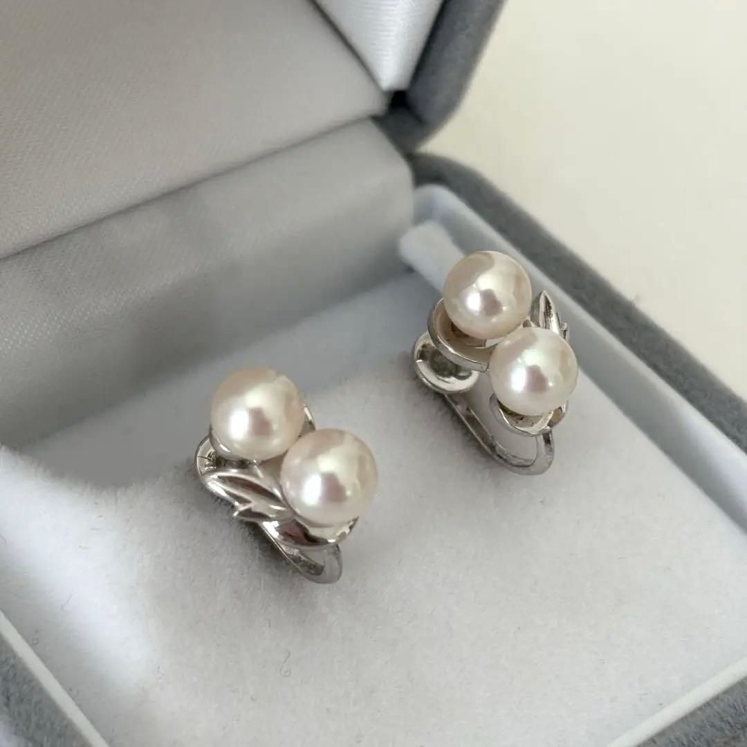 478 ミキモト シルバー パール 約6.0-6.2mm イヤリング FORTGASGNV_COM_BR