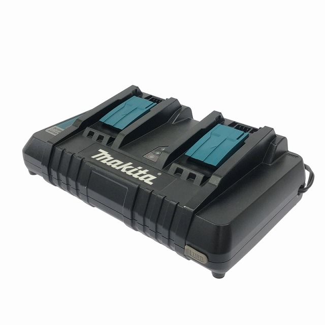 比較的 makita マキタ 14.4V 18V用 2口急速充電器 DC18RD バッテリー2個 18V 6.0Ah 二口急速充電器 二口充電器 114365