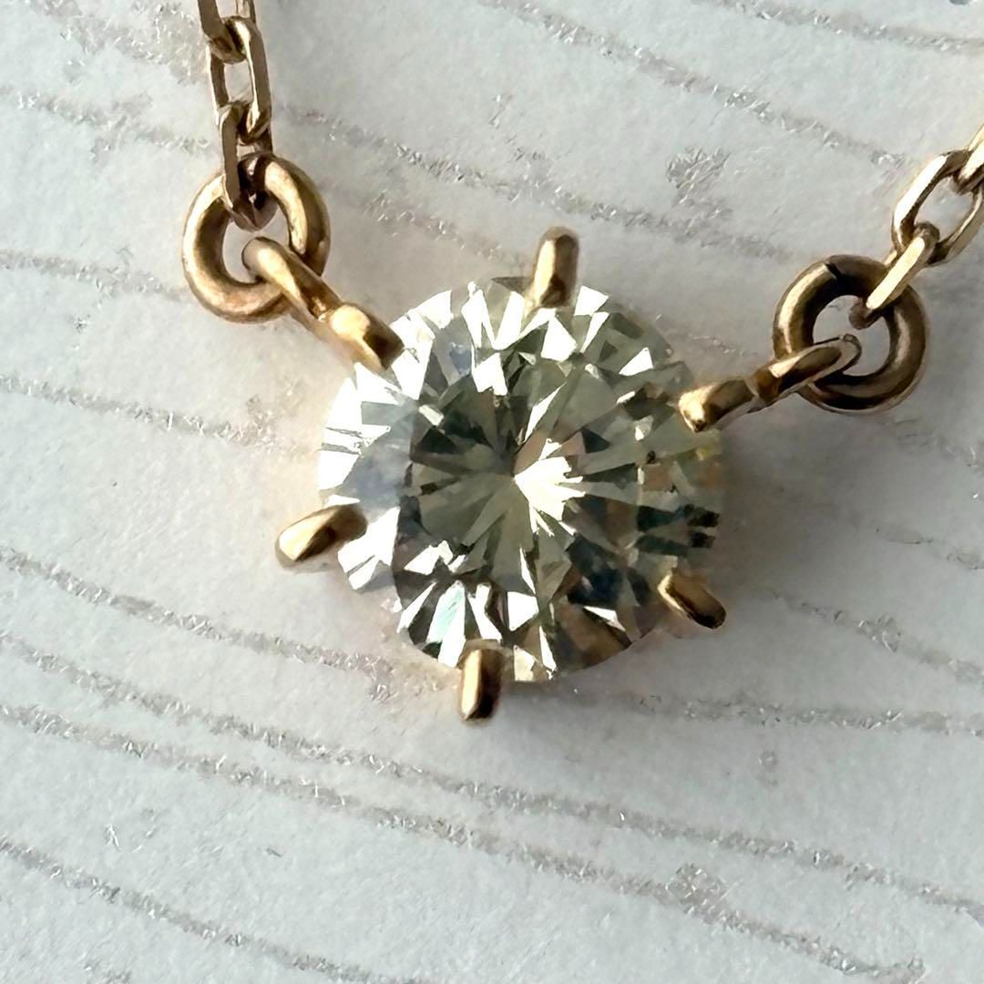 084【ミキモト】K18 一粒 ダイヤモンド 0.66ct ネックレス - メルカリ