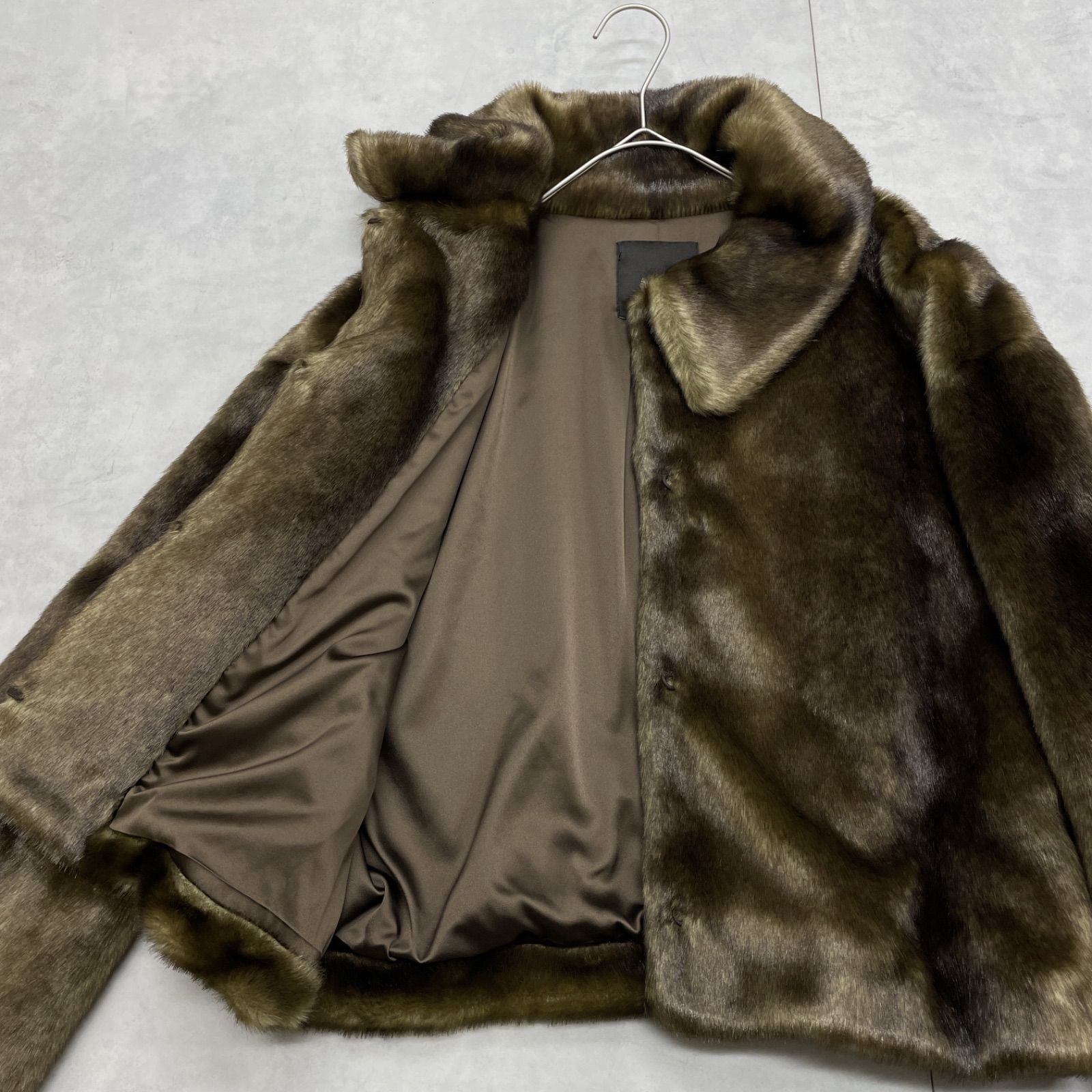 anuans アニュアンス ステンカラーショートファーコート ジャケット