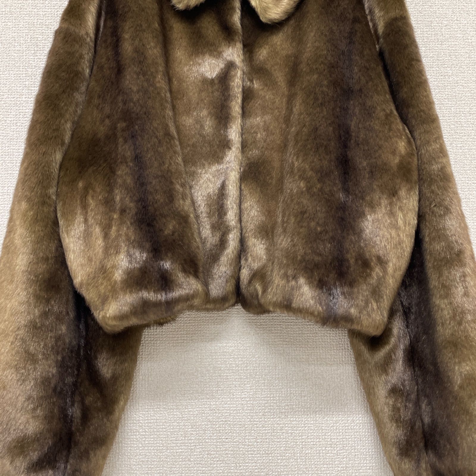 anuans アニュアンス ステンカラーショートファーコート ジャケット