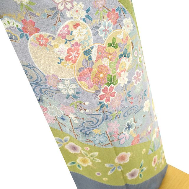 新古品】 訪問着 着物 未使用 フォーマル 正絹 袷 金駒刺繍 金彩加工