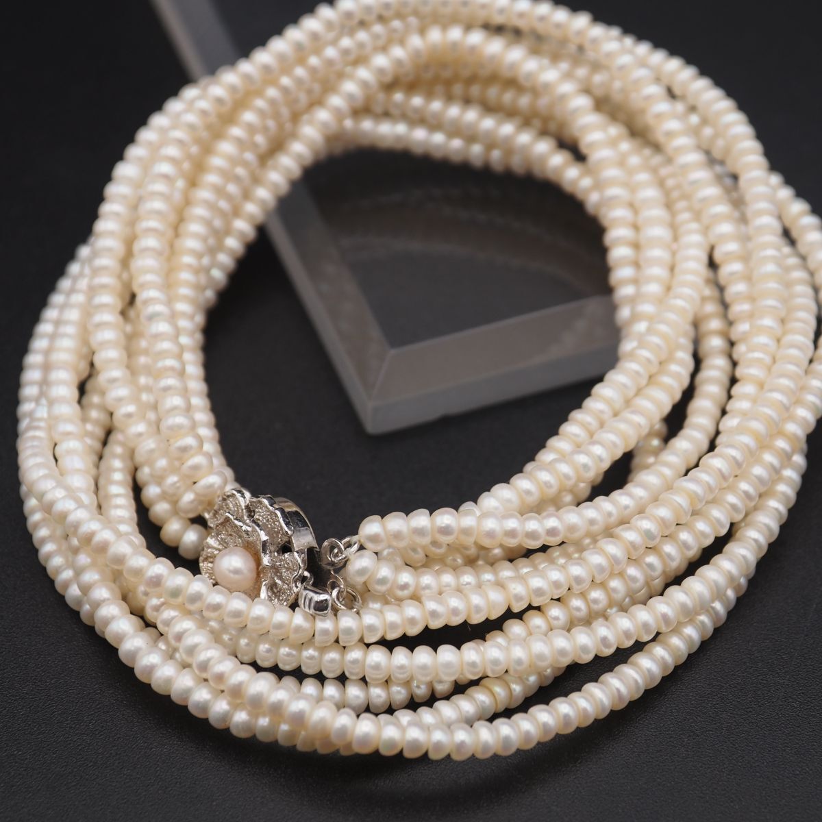 ★パールネックレス 真珠 シルバー刻印 e32f2cd5ff84bc17d71c1e5a412695