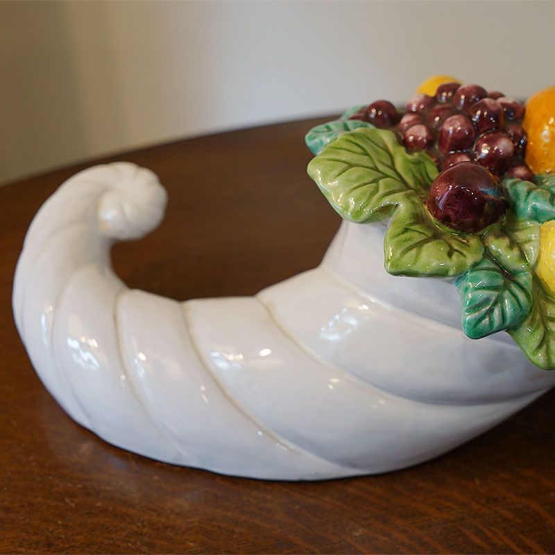  イタリア プージー社 フルーツの置物 陶器製 テラコッタ かわいい 置物 陶器 オブジェ アンティーク インテリア 雑貨 アンティーク雑貨 インポート雑貨 ヨーロピアン雑貨 その他 キッチン 食器