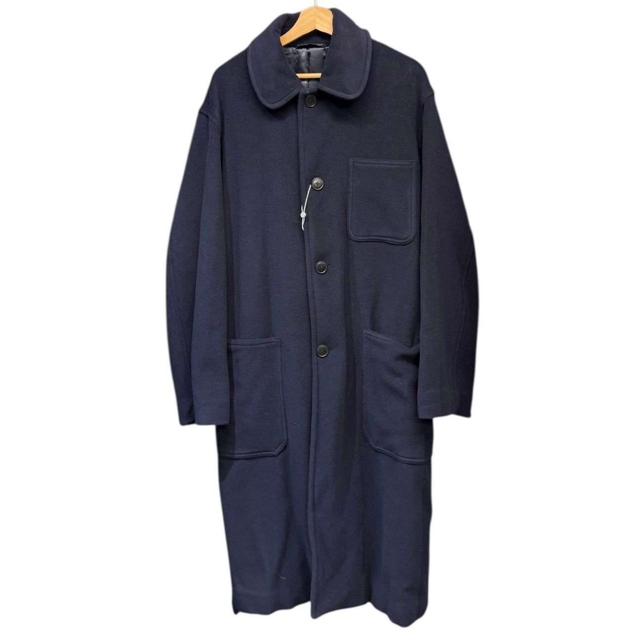 COMOLI コモリ 22AW ベルト付きミリタリーコート 3 ネイビー W03-04014 14971