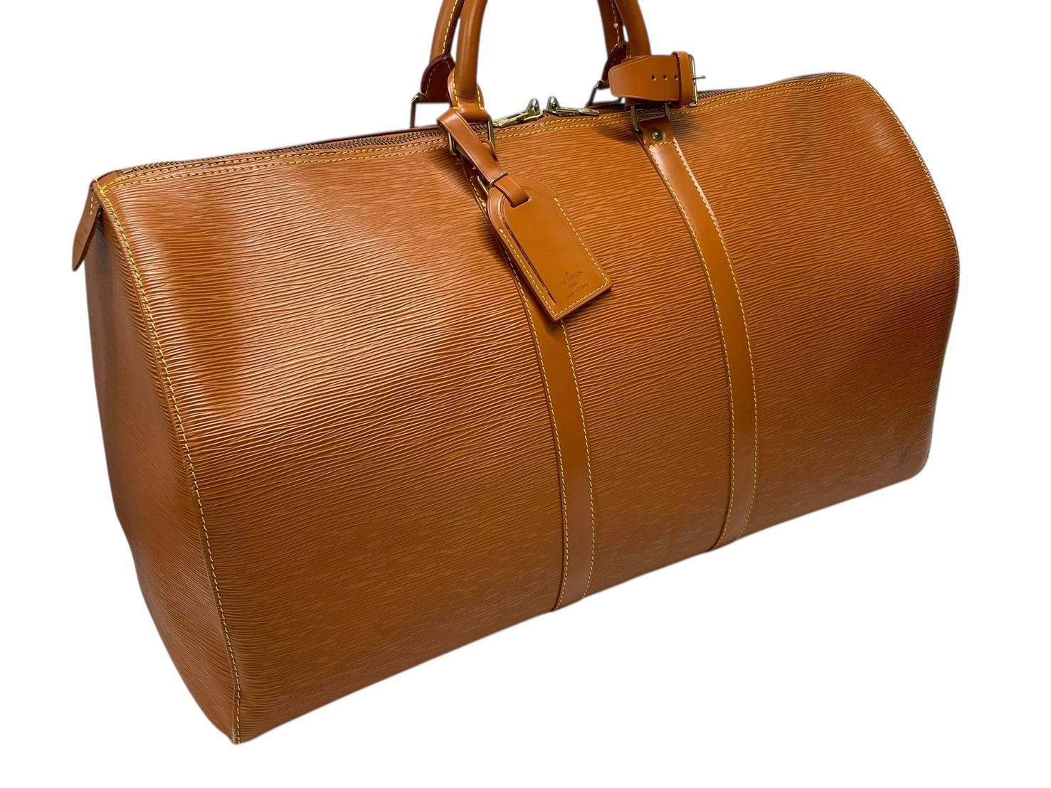 LOUIS VUITTON ルイヴィトン キーポル55 ボストンバッグ ジパングゴールド エピレザー M42958 4b008611 DECORATOM_COM_BR