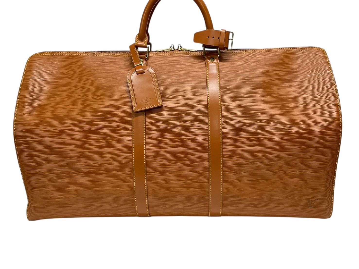 LOUIS VUITTON ルイヴィトン キーポル55 ボストンバッグ ジパングゴールド エピレザー M42958 4b008611