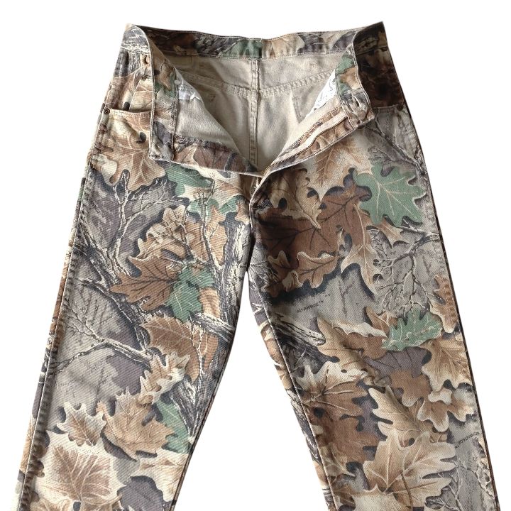 Wrangler リアルツリー カモ柄 ダブルニーデニムパンツ ラングラー