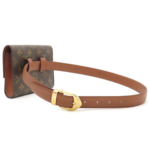 ルイヴィトン LOUIS VUITTON ウエストバッグ ポシェット アルシュ モノグラムキャンバス モノグラム ゴールド金具 茶 M51975 MI0968 バッグ CI0937 ベルト