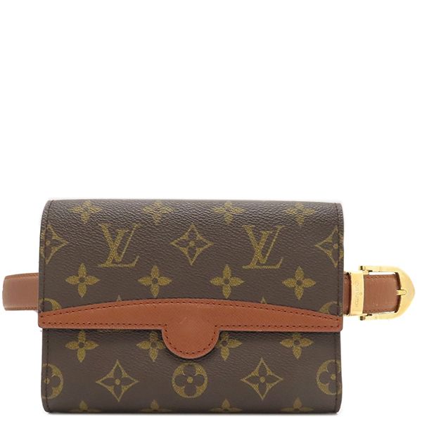 ルイヴィトン LOUIS VUITTON ウエストバッグ ポシェット アルシュ モノグラムキャンバス モノグラム ゴールド金具 茶 M51975 MI0968 バッグ CI0937 ベルト