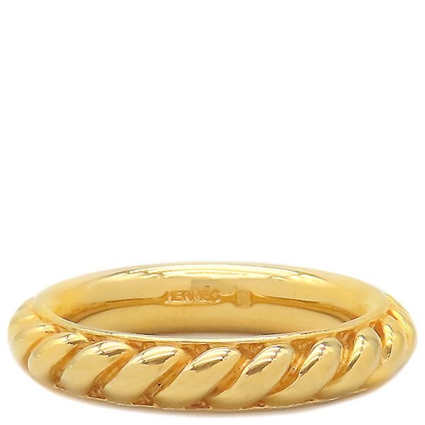 エルメス HERMES スカーフリング ロープ GP ゴールド 箱