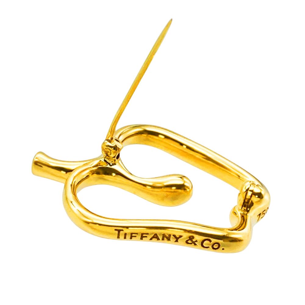 ティファニー Tiffany-Co. アップル ブローチ K18YG 9.8g イエローゴールド エルサペレッティ ユニセックス