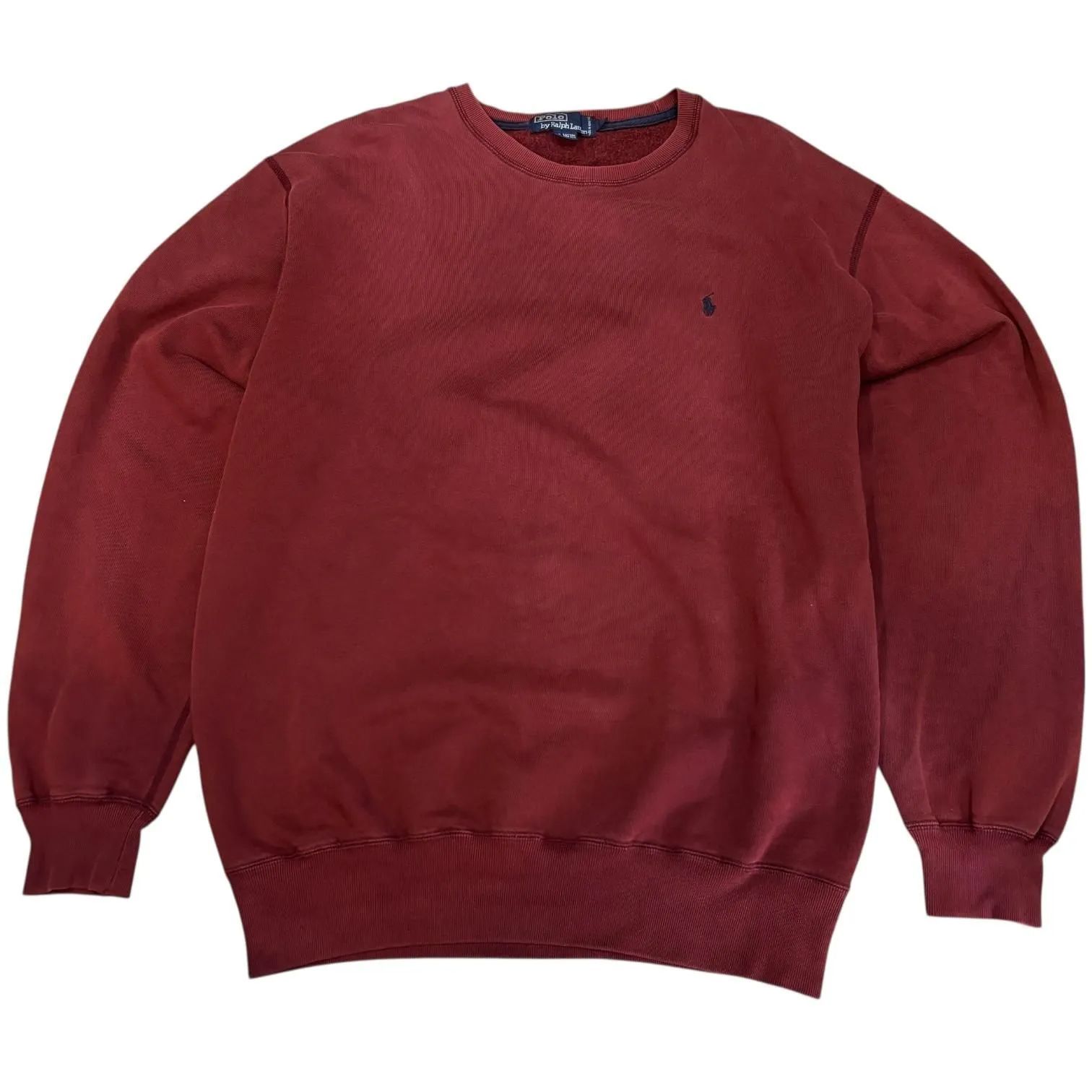 90s POLO RALPH LAUREN SWEAT M バーガンディー ポロラルフローレン