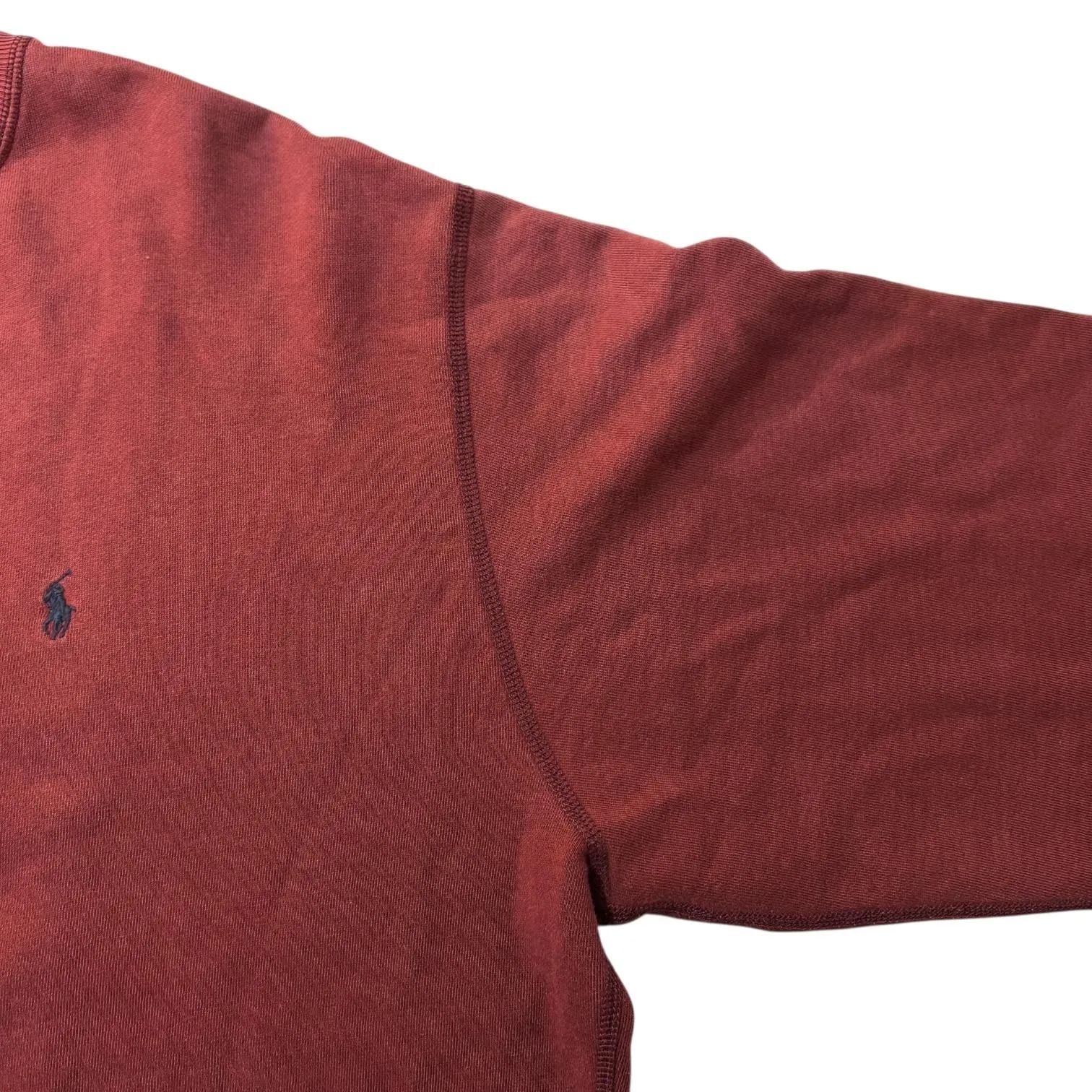 90s POLO RALPH LAUREN SWEAT M バーガンディー ポロラルフローレン 