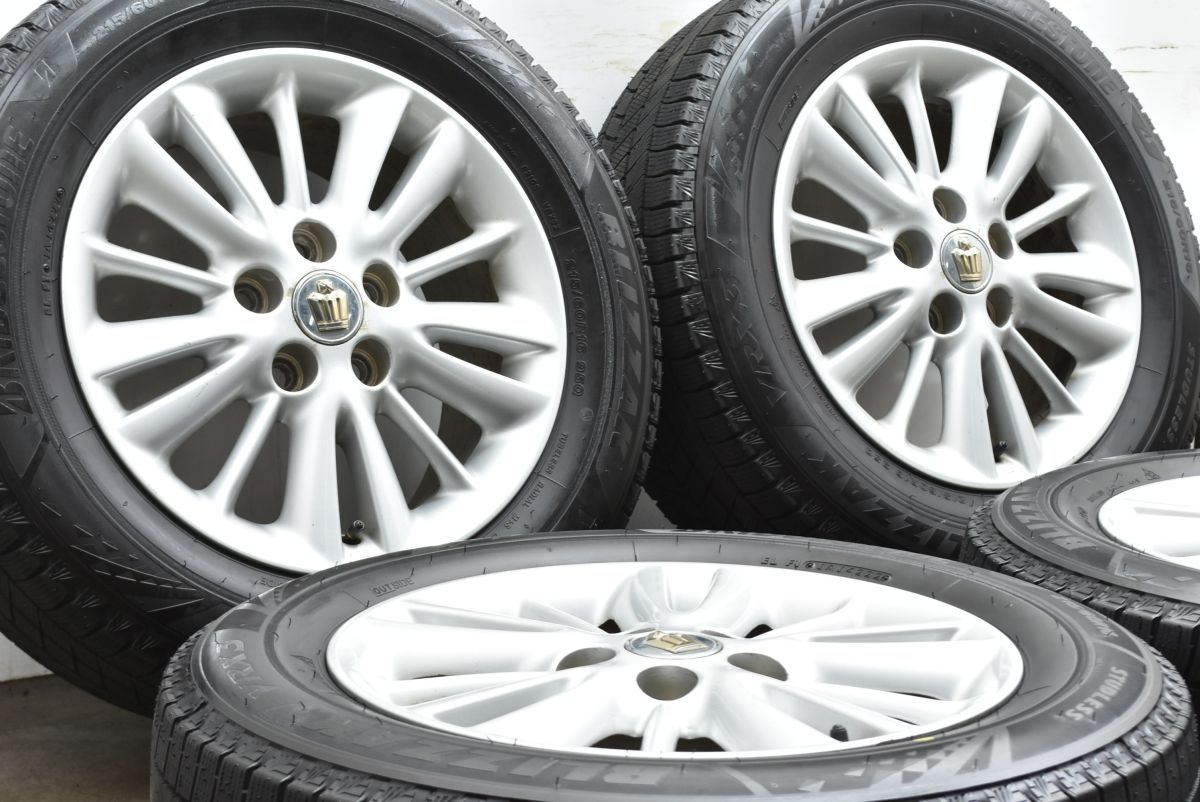 バリ溝 トヨタ 180 クラウン ロイヤル 純正 16in 7J 50 PCD114.3 ブリヂストン ブリザック VRX3 215|60R16 マークX カムリ エスティマ