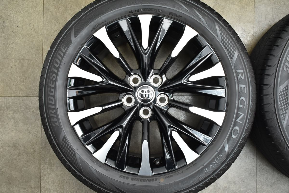 2025年製 バリ溝 トヨタ 40 アルファード エグゼクティブラウンジ 純正OP 19in 7J 40 PCD120 ブリヂストン レグノ GRV II 225|55R19 FFCRYSTALESIA_COM