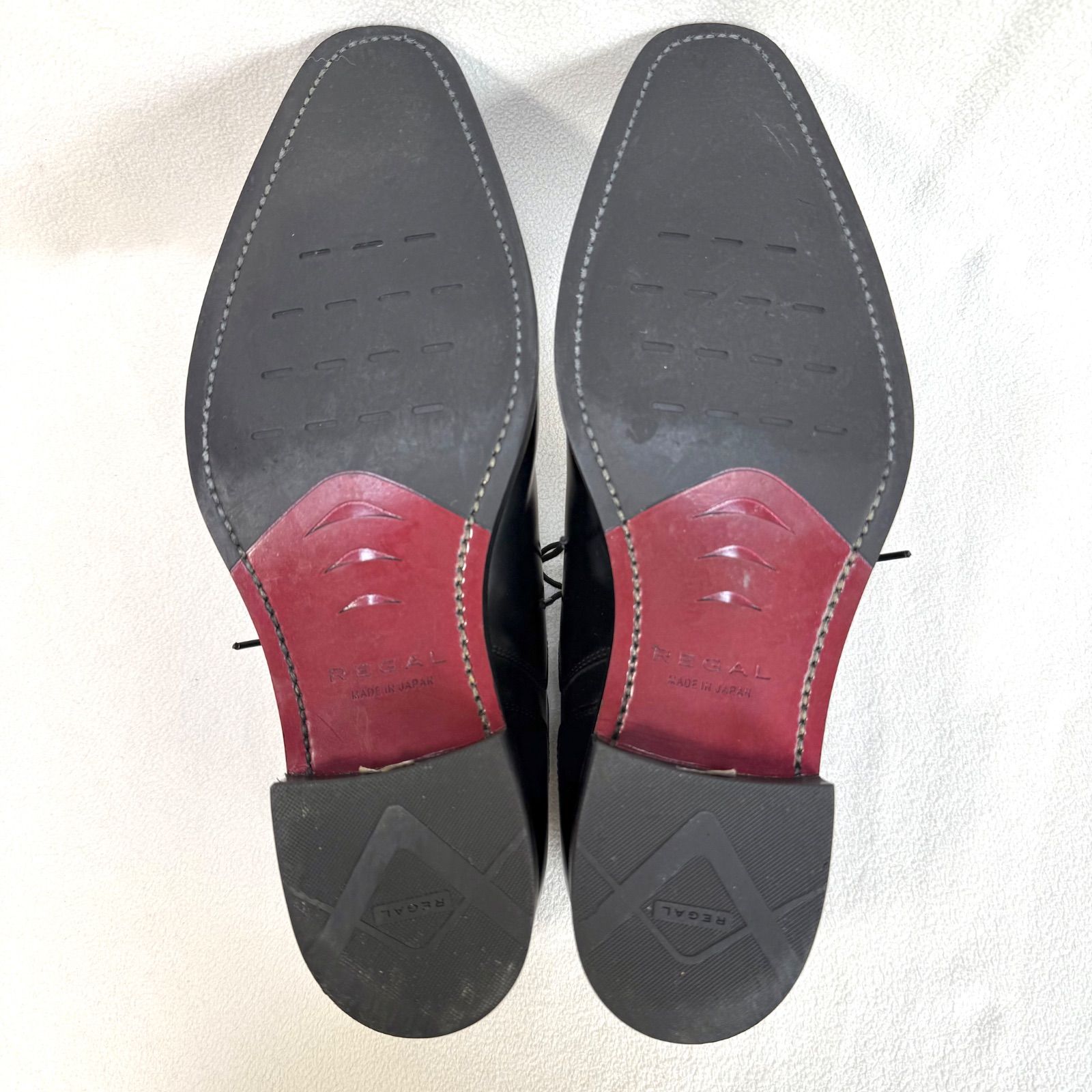 極美品✨リーガル 10GR ストレートチップ レザー ブラック 内羽根 25.5