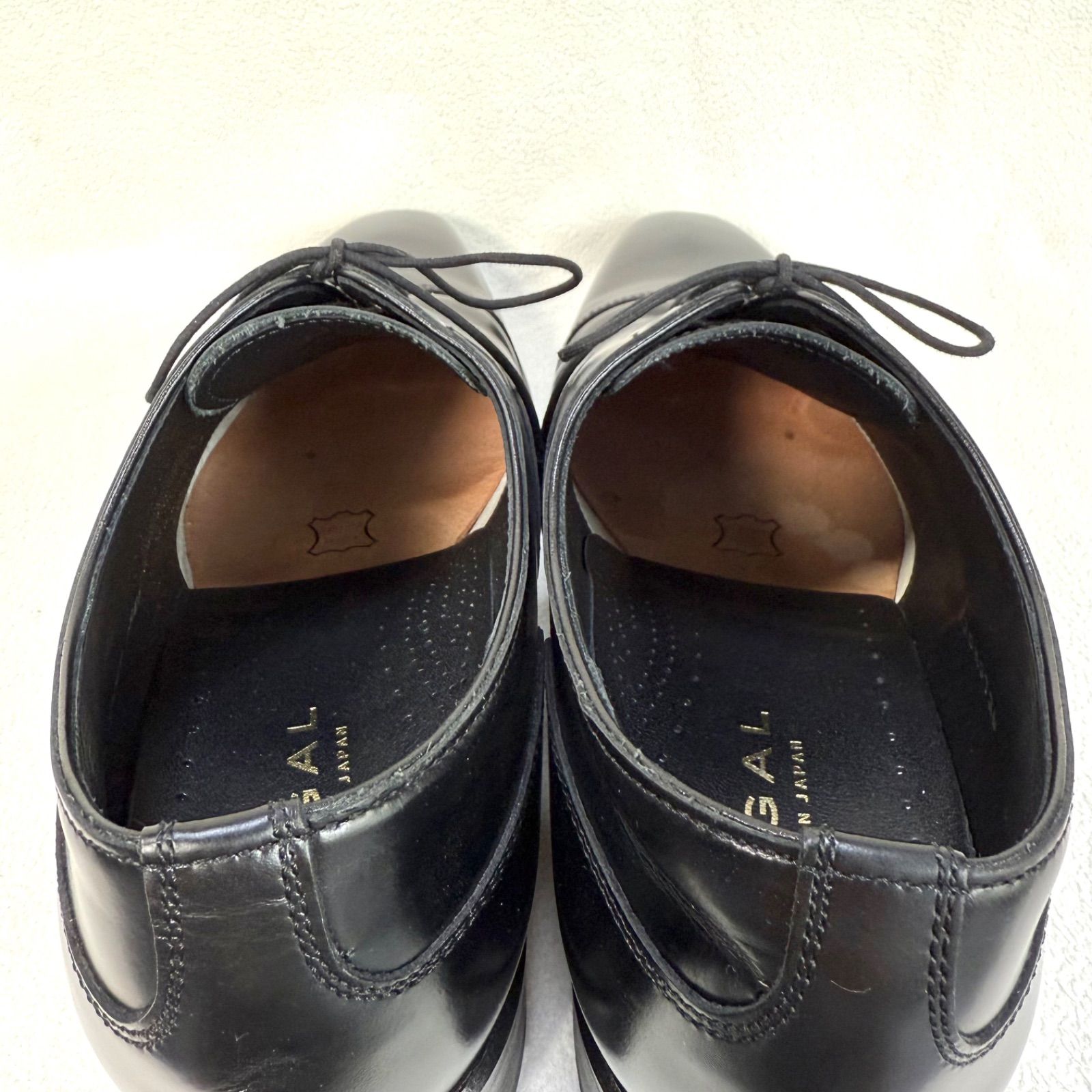 極美品✨リーガル 10GR ストレートチップ レザー ブラック 内羽根 25.5