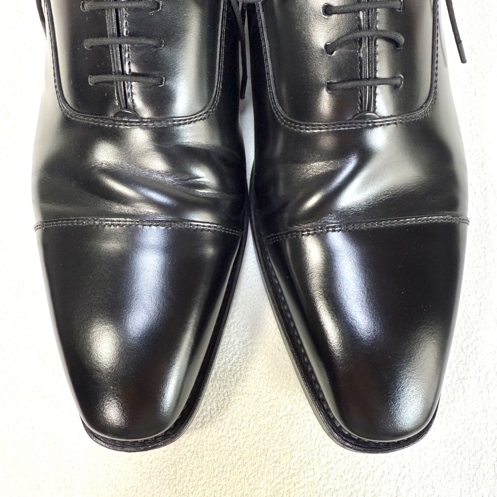 極美品✨リーガル 10GR ストレートチップ レザー ブラック 内羽根 25.5