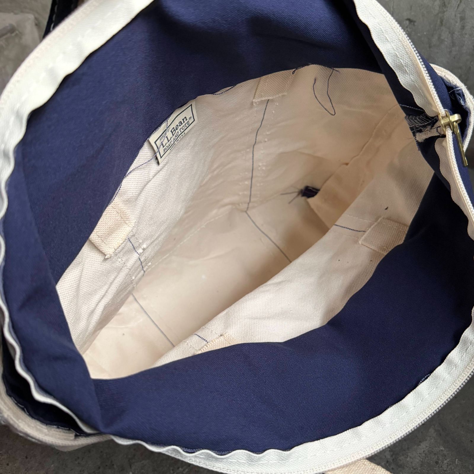 L.L.Bean 90s 00s BOAT AND TOTE ジップトップ ネイビー 1990s 2000s 