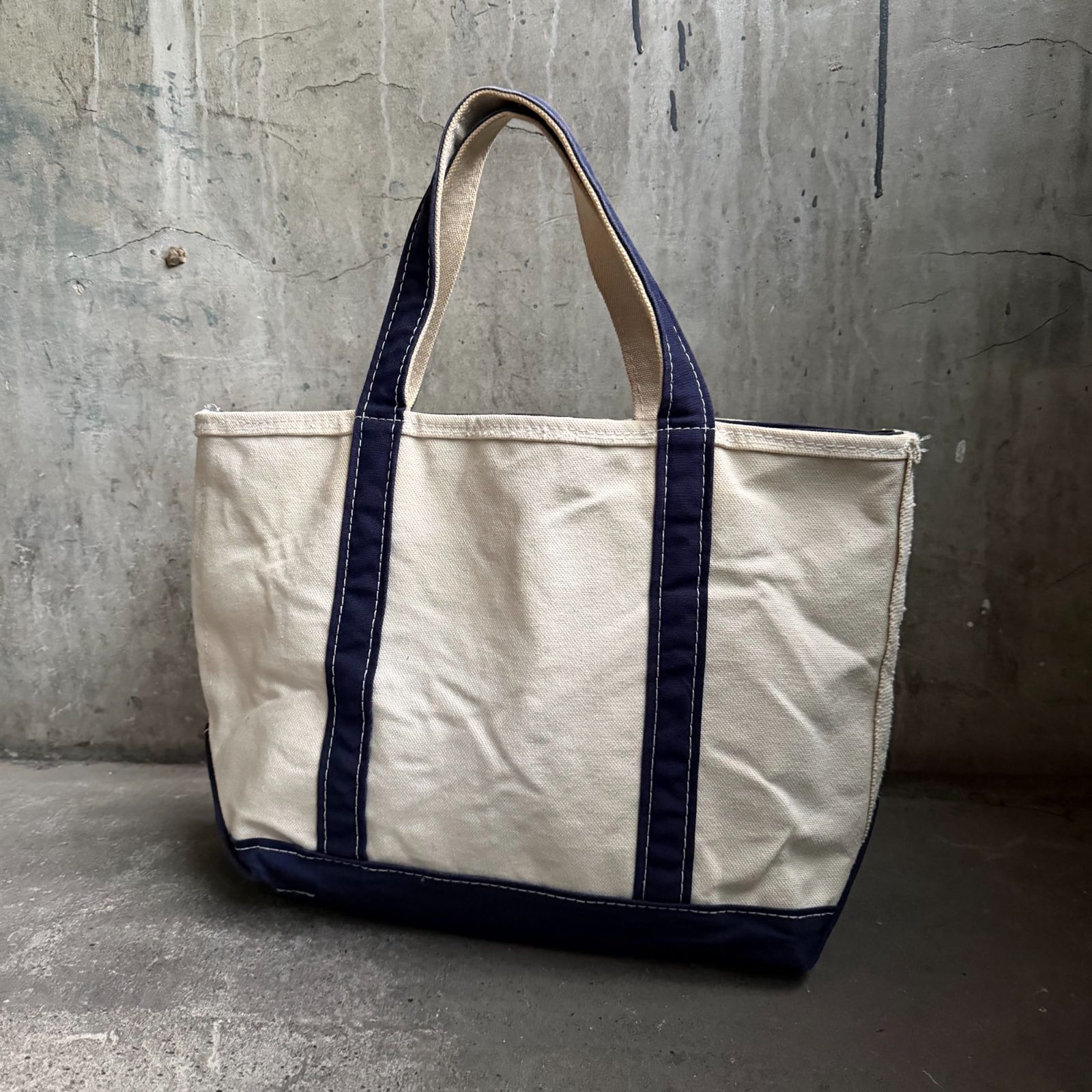 L.L Bean BOAT AND TOTE エルエルビーン トート 90s L.L.Bean 90s 00s BOAT AND TOTE ジップトップ ネイビー 1990s 2000s