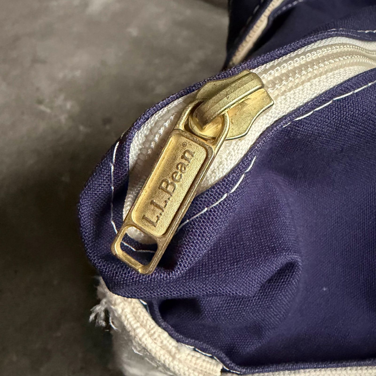 90s L.L.Bean tote トートバッグ ミディアム M ネイビー 90s LLbean