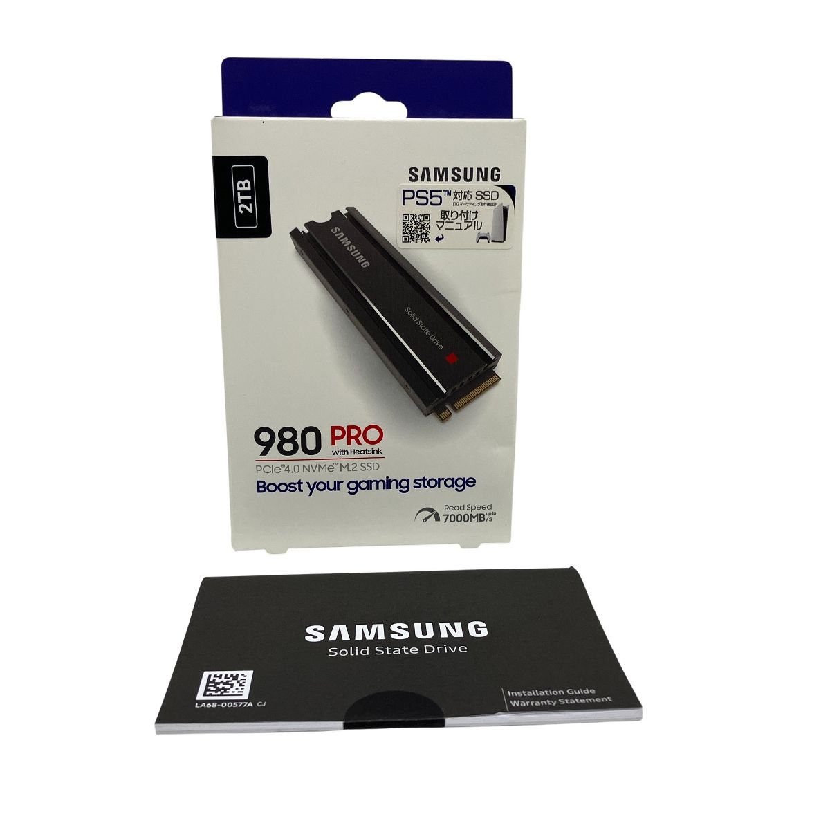 SAMSUNG 980 PRO with Heatsink MZ-V8P2T0 PCIe4.0 NVMe M.2 内蔵SSD パソコン パーツ T10526707