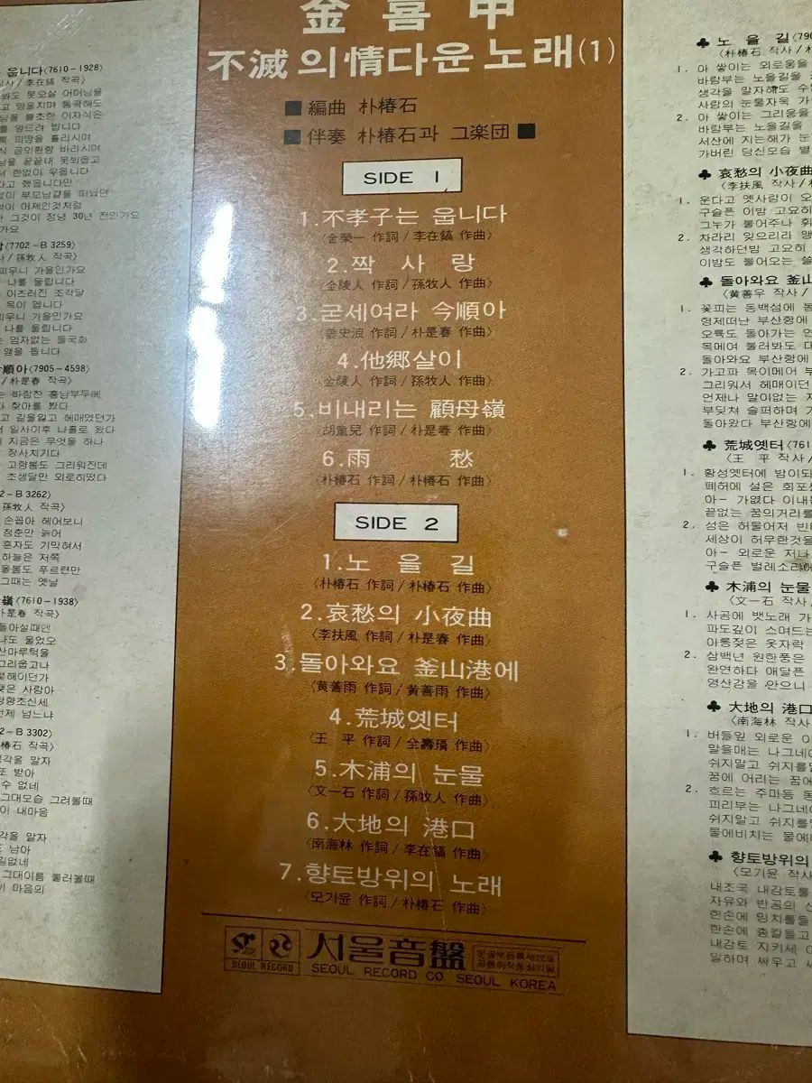 入荷数限り！ キム ヒガク サイン入り サイン LP ー G en Hit Album 1 家 1881 リーズナブル