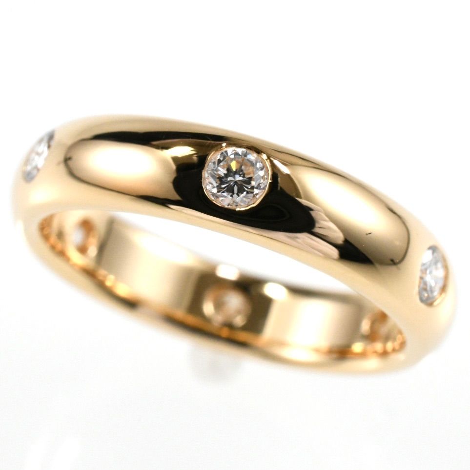 カルティエ ステラ K18イエローゴールド×ダイヤモンド 8.5号 約3.05g レディース リング・指輪