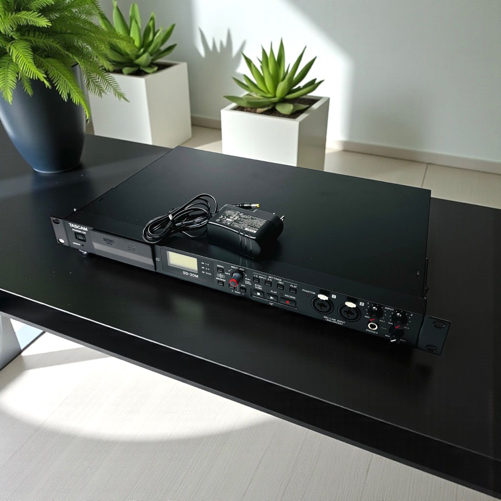 タスカム TASCAM SD-20M ソリッドステートレコーダー 業務用 高音質 1Uラック プロフェッショナル 業務用録音機器