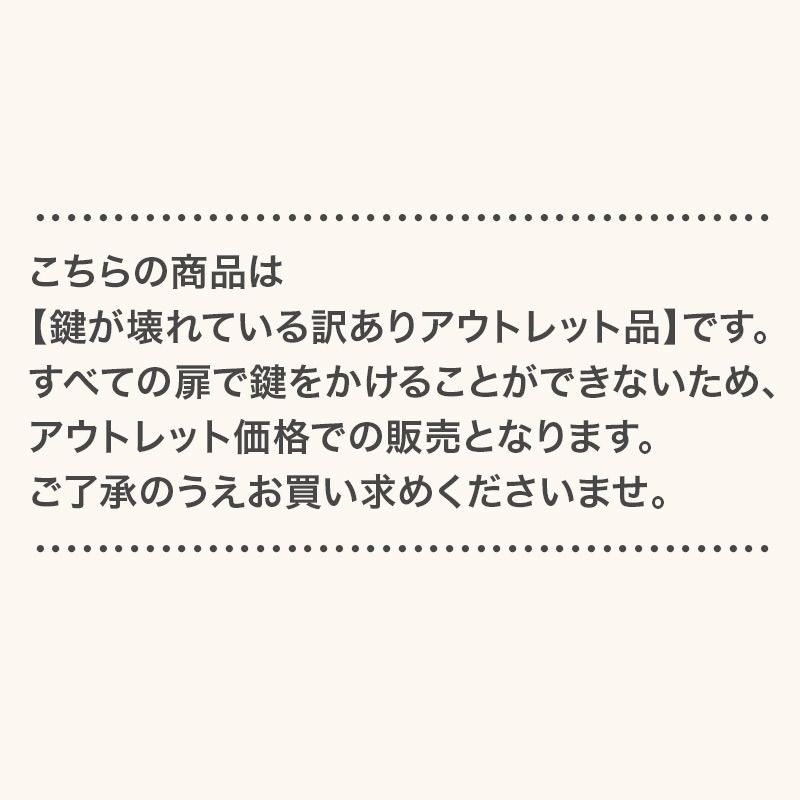 ロッカー 4人用 イトーキ アウトレット 電子キー不可 収納庫 幅900×奥行450×高さ1120mm ホワイト 地域