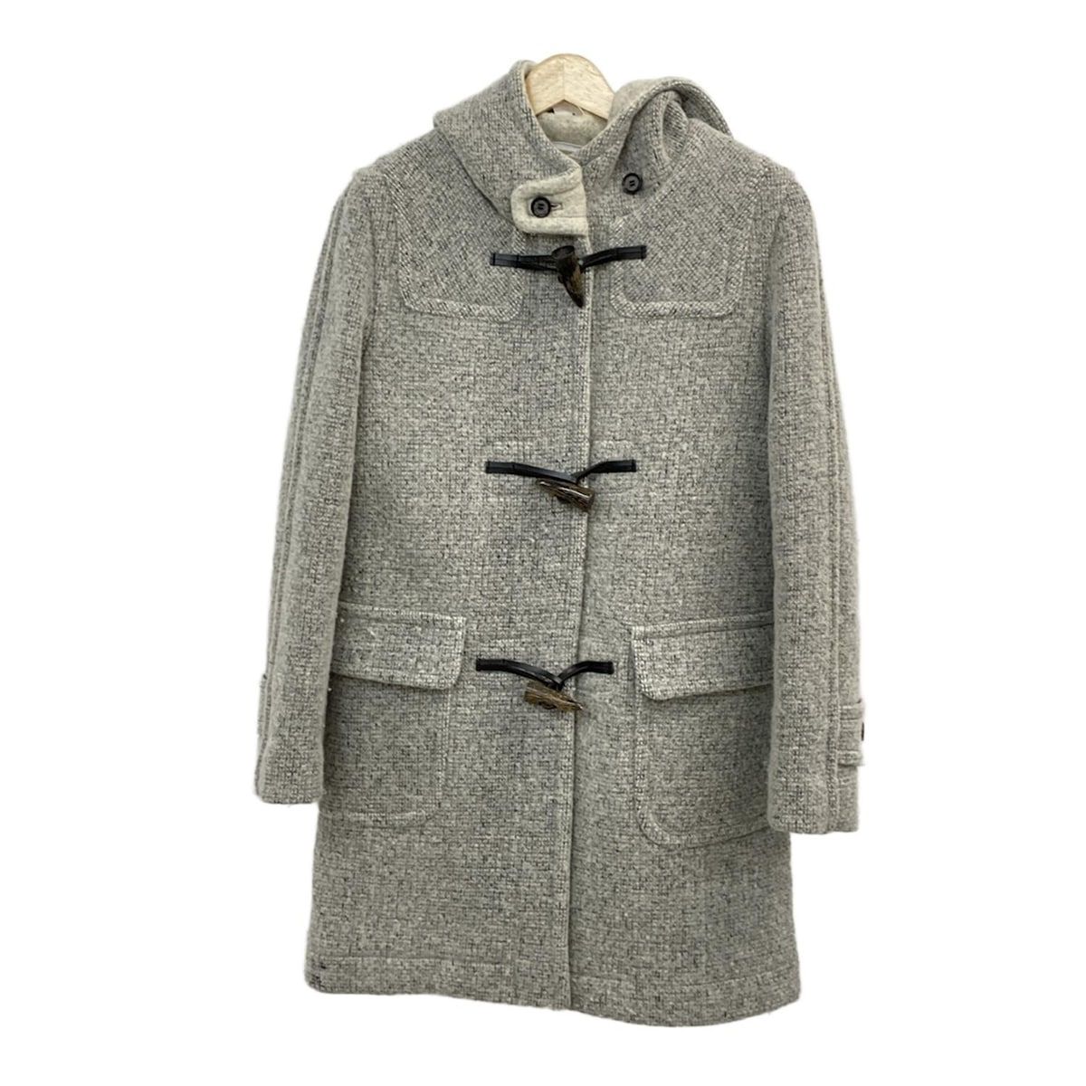 MACKINTOSH ライトグレー ダッフルコート フード付き MACKINTOSH