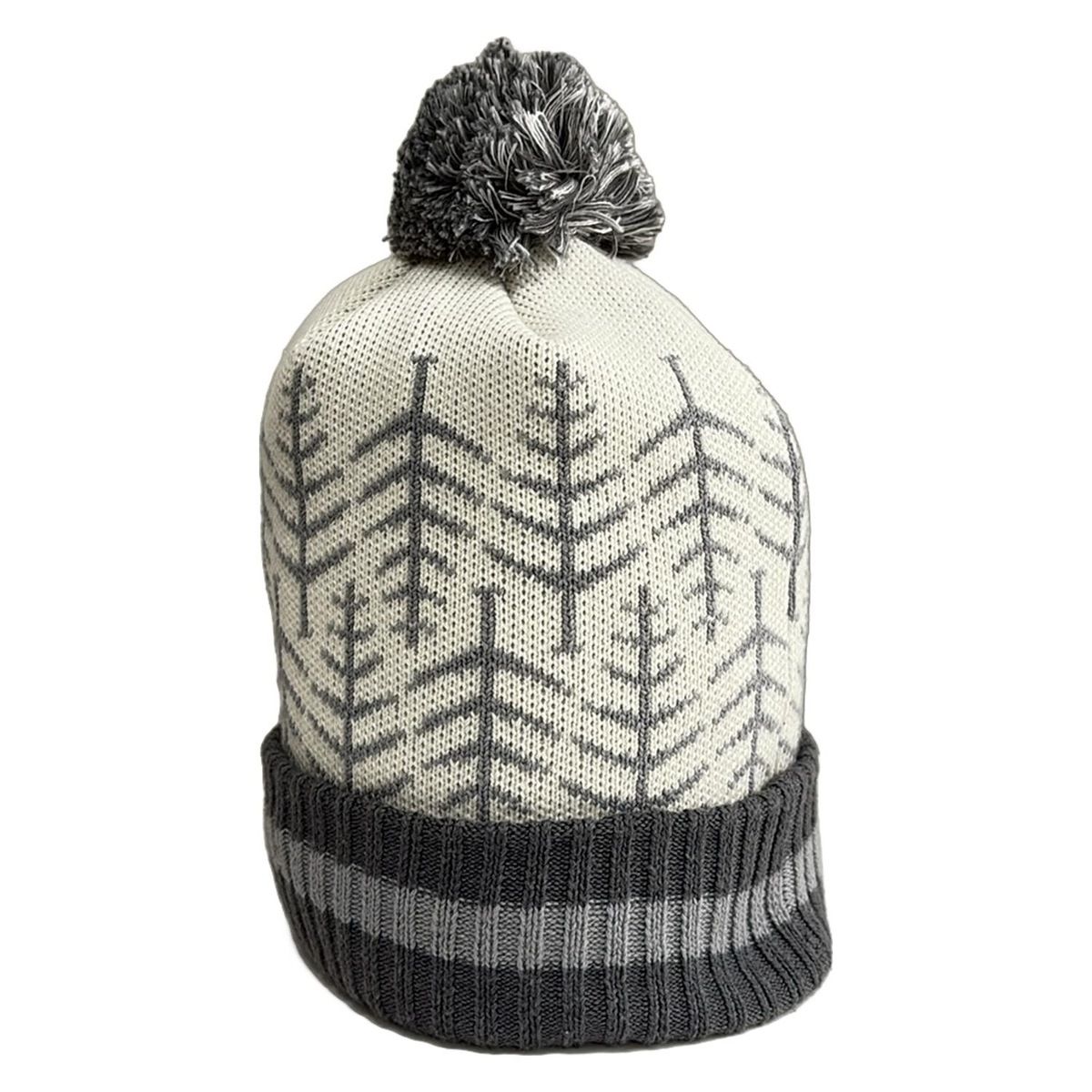 アイボリー×ダークグレー×グレー ウール