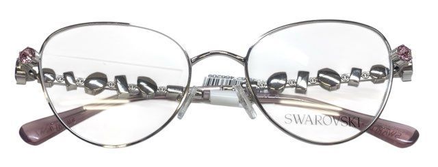 未使用 スワロフスキー メガネ 眼鏡フレーム キャットアイ SK1024