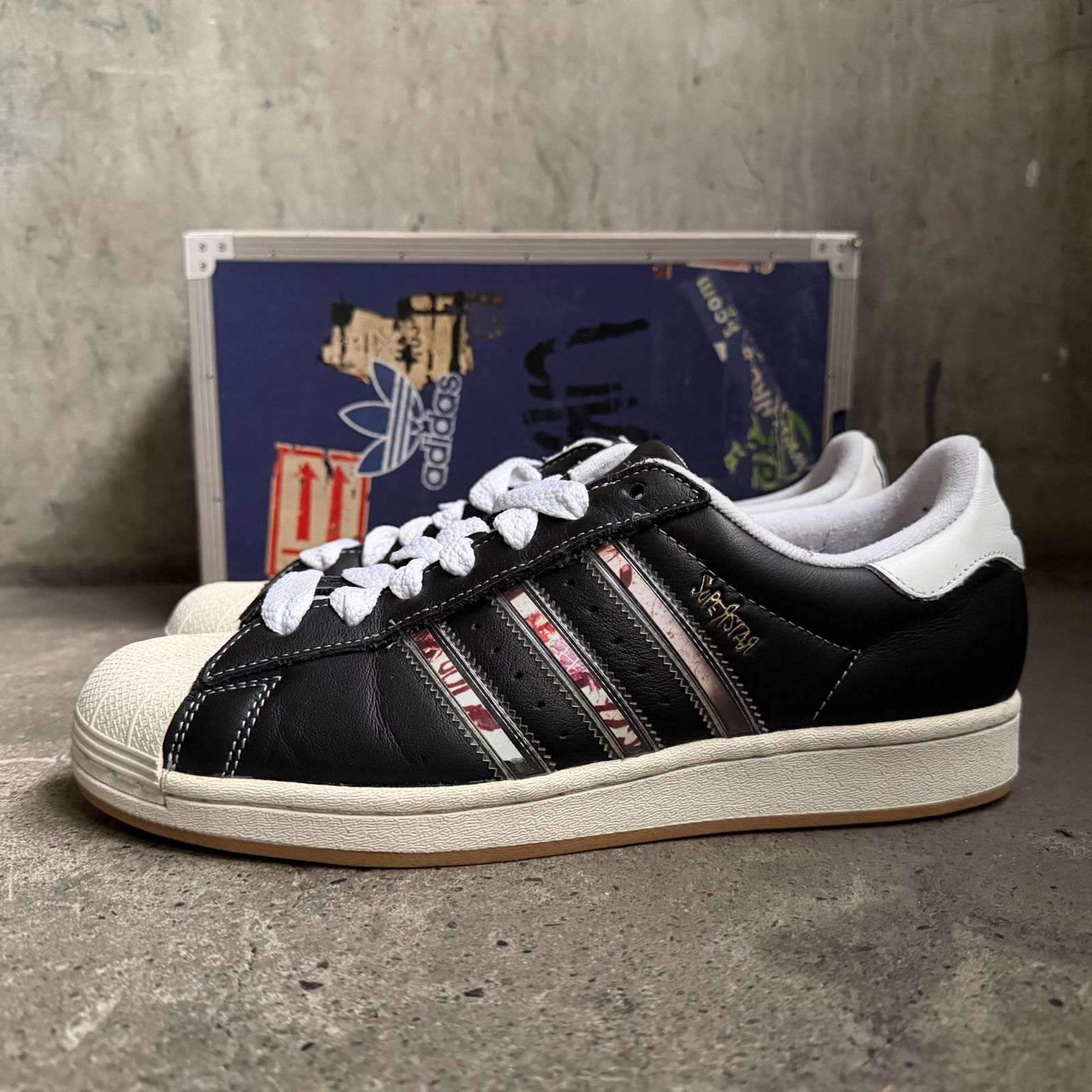 adidas x KORN SUPERSTAR ブラック ホワイト 27.5cm アディダス コーン 