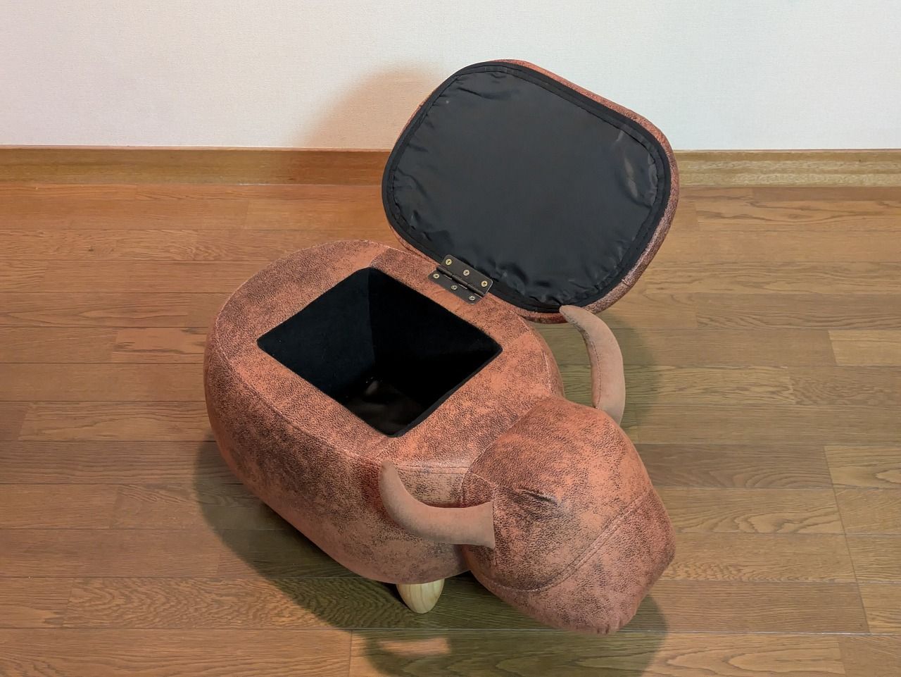 スモールフットスツール 収納スツール オットマン 14.5インチ アニマルフットスツール オットマン スツール 脚置き リビングルーム ドレッシングルーム ベッドルーム プレイルーム Brown A