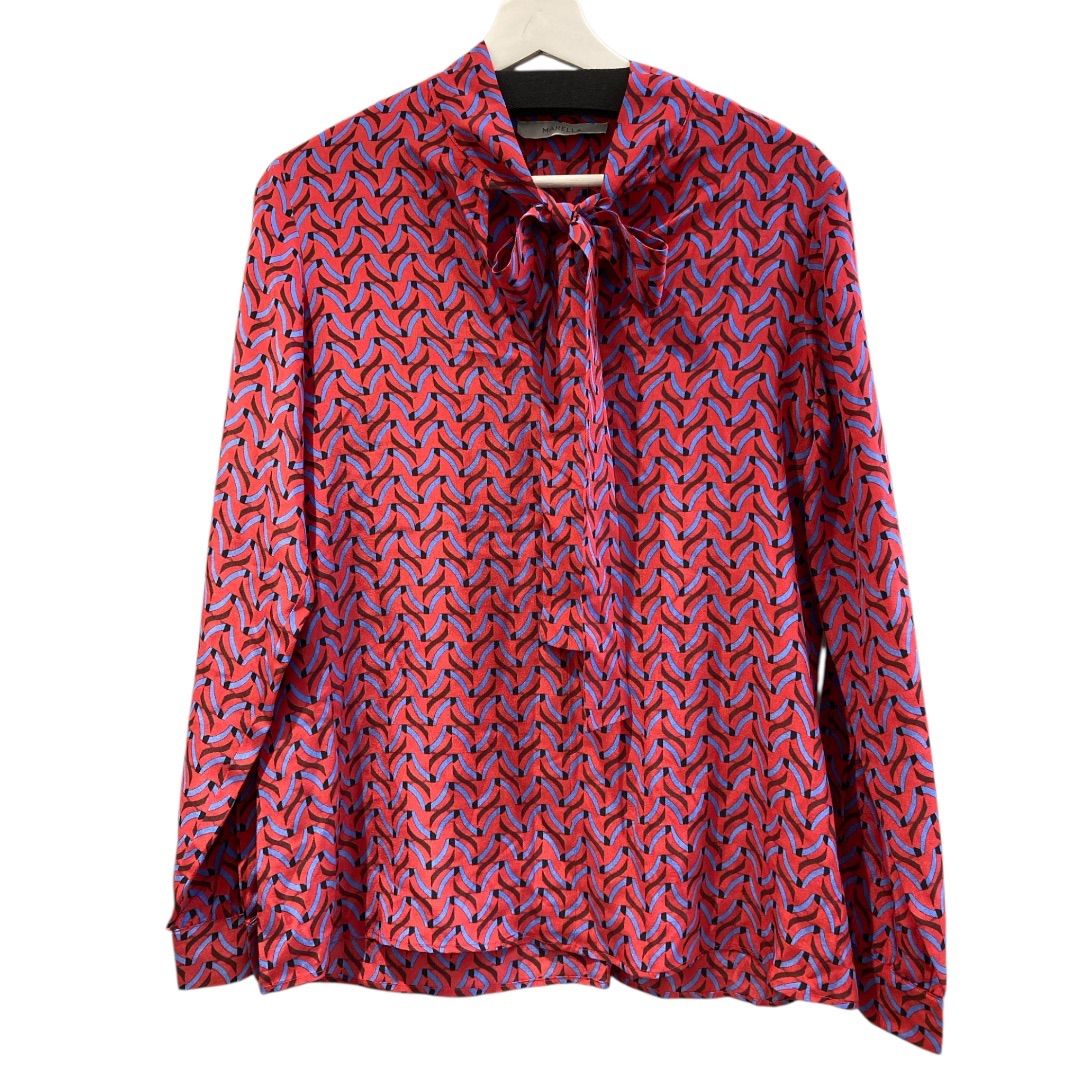 MARELLA マレーラ シルク総柄ボウタイブラウス 311607982 シルク100