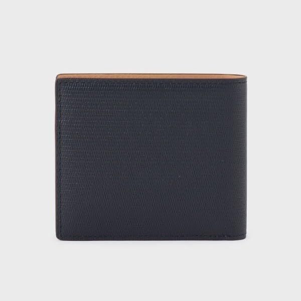  タケオキクチ 財布 ソフト-ナチュラル ミニメッシュ レザー 2つ折り財布 メンズ ブルーグリーン 597 00 財布 キッズファッション小物