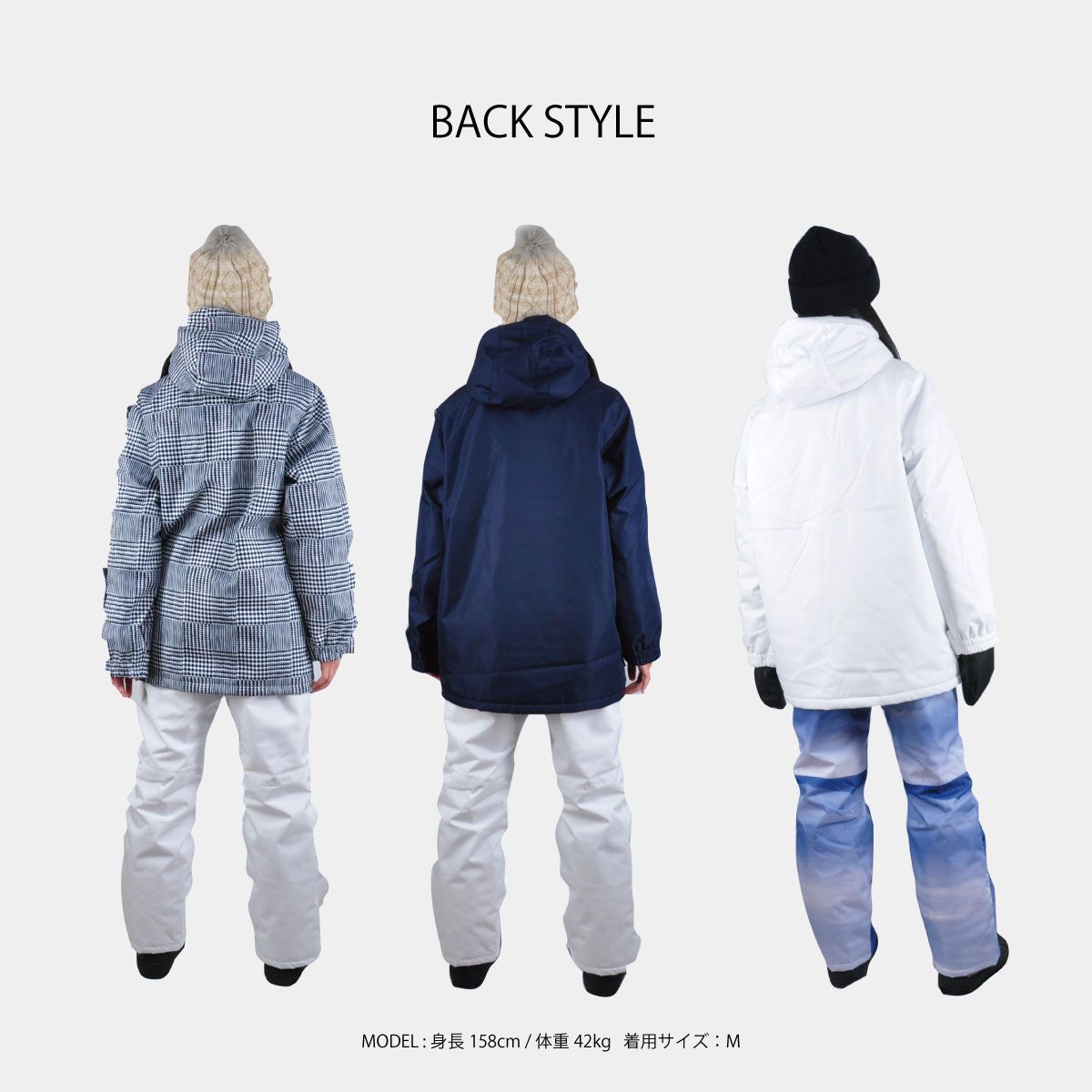 BANNNE バンネ レディース スキーウェア 上下セット スノーウェア スキー スノーボード ウィンタースポーツ BNS-202 ネイビー×ホワイト メンズスノーボード 体幹トレーニング