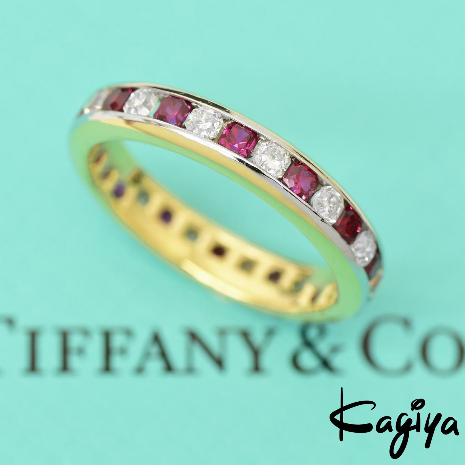 TIFFANY&Co. ティファニー 750 Pt850 ルシダ フルエタニティ ダイヤ