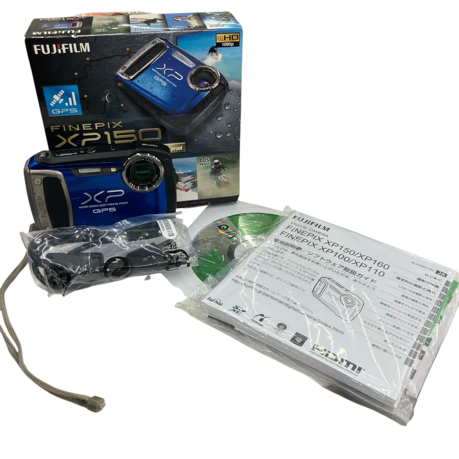 118011 動作未 FUJIFILM フジフィルム 防水 耐衝撃デジタルカメラGPS FinePix XP150