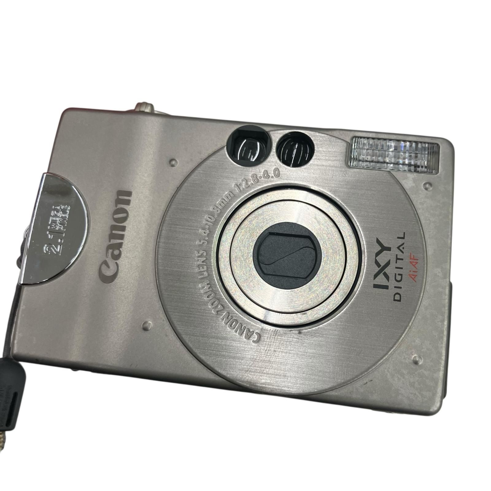 118010 動作未 canon キャノン デジタルカメラ IXY DIGITAL AiAF PC 1001 シルバー